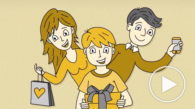 Zabawny kadr z animacji Giftlandia